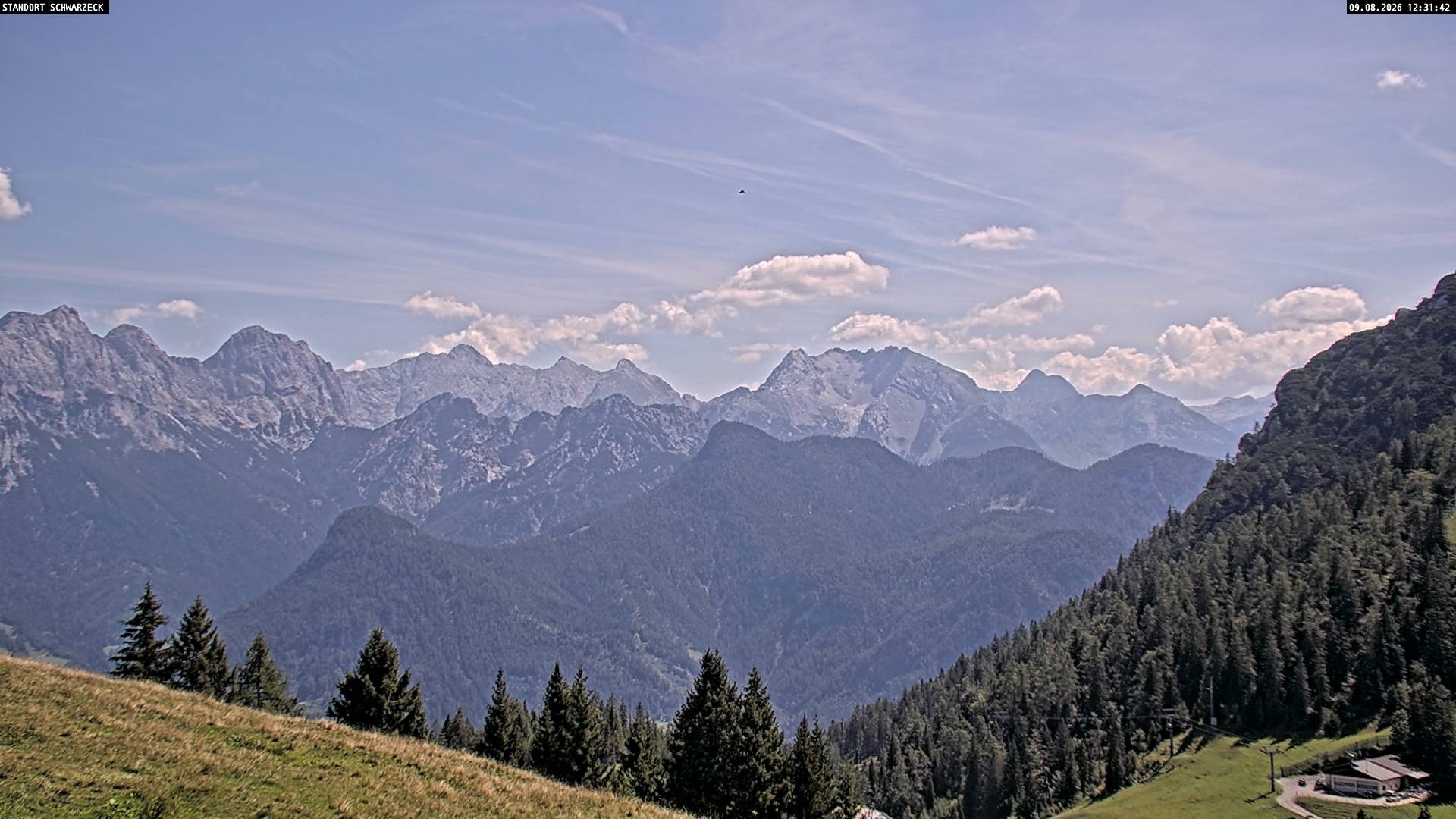 Archiv Foto Webcam Blick von Lofer auf die Berchtesgadener Alpen