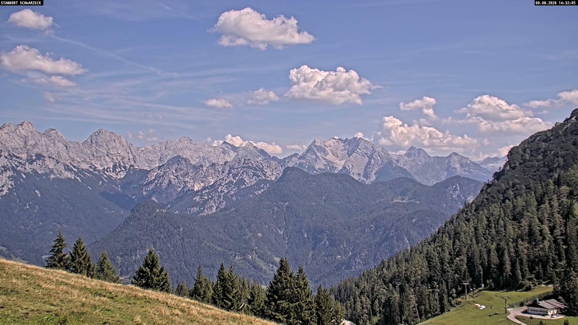 Archiv Foto Webcam Blick von Lofer auf die Berchtesgadener Alpen