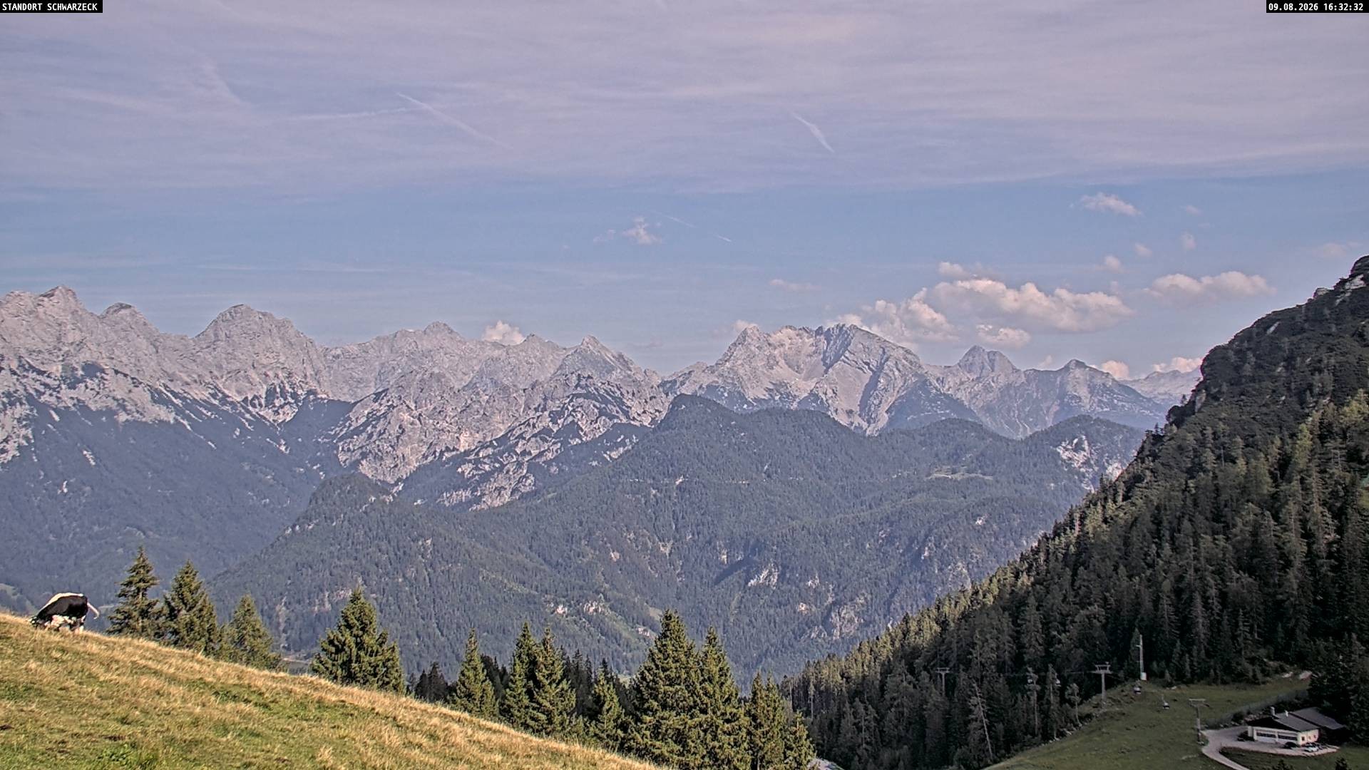 Archiv Foto Webcam Blick von Lofer auf die Berchtesgadener Alpen