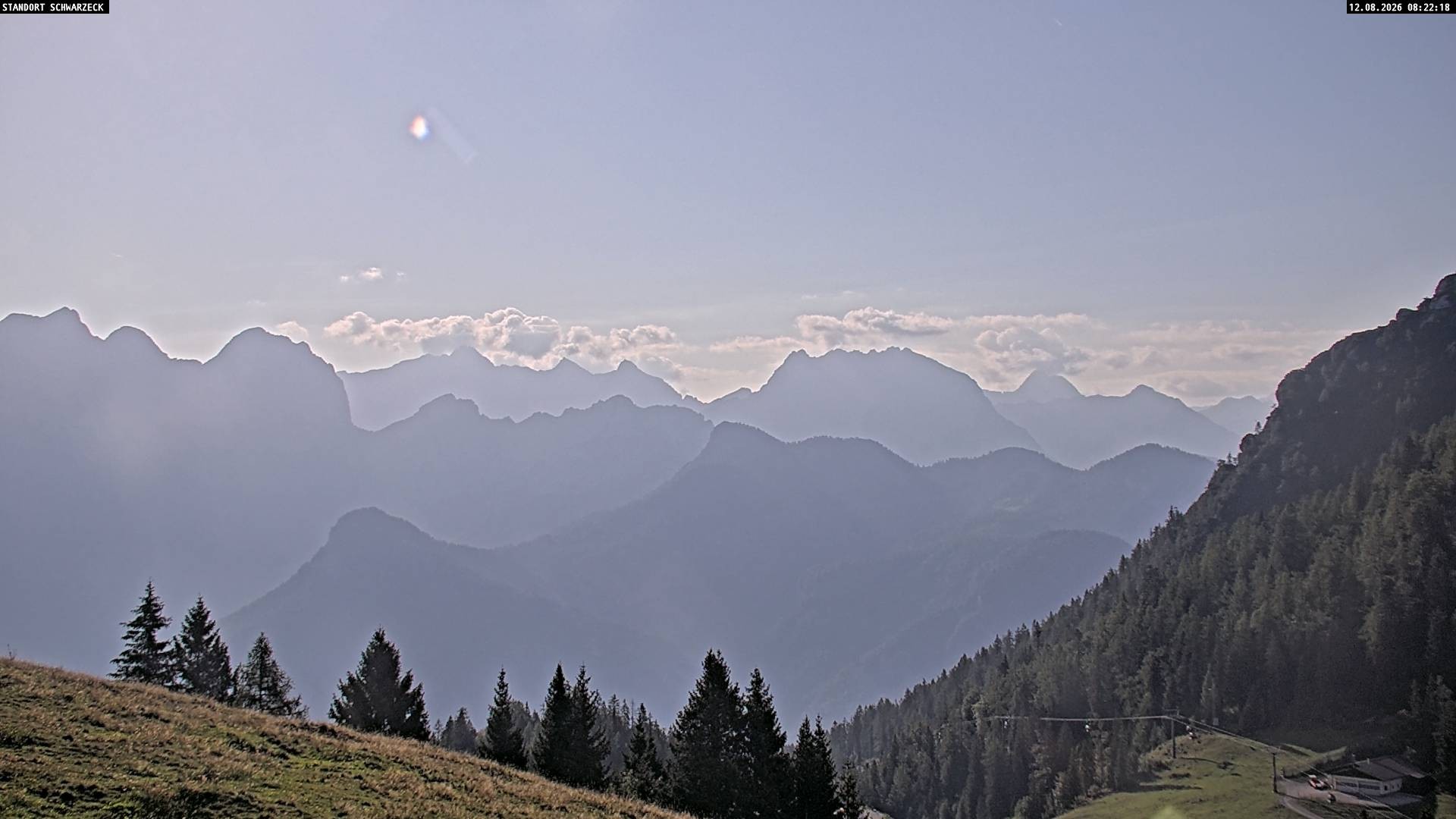 Archiv Foto Webcam Blick von Lofer auf die Berchtesgadener Alpen