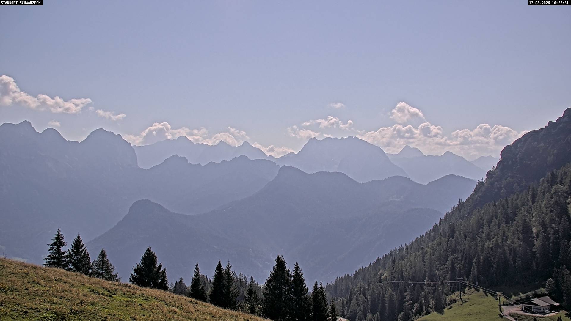Archiv Foto Webcam Blick von Lofer auf die Berchtesgadener Alpen