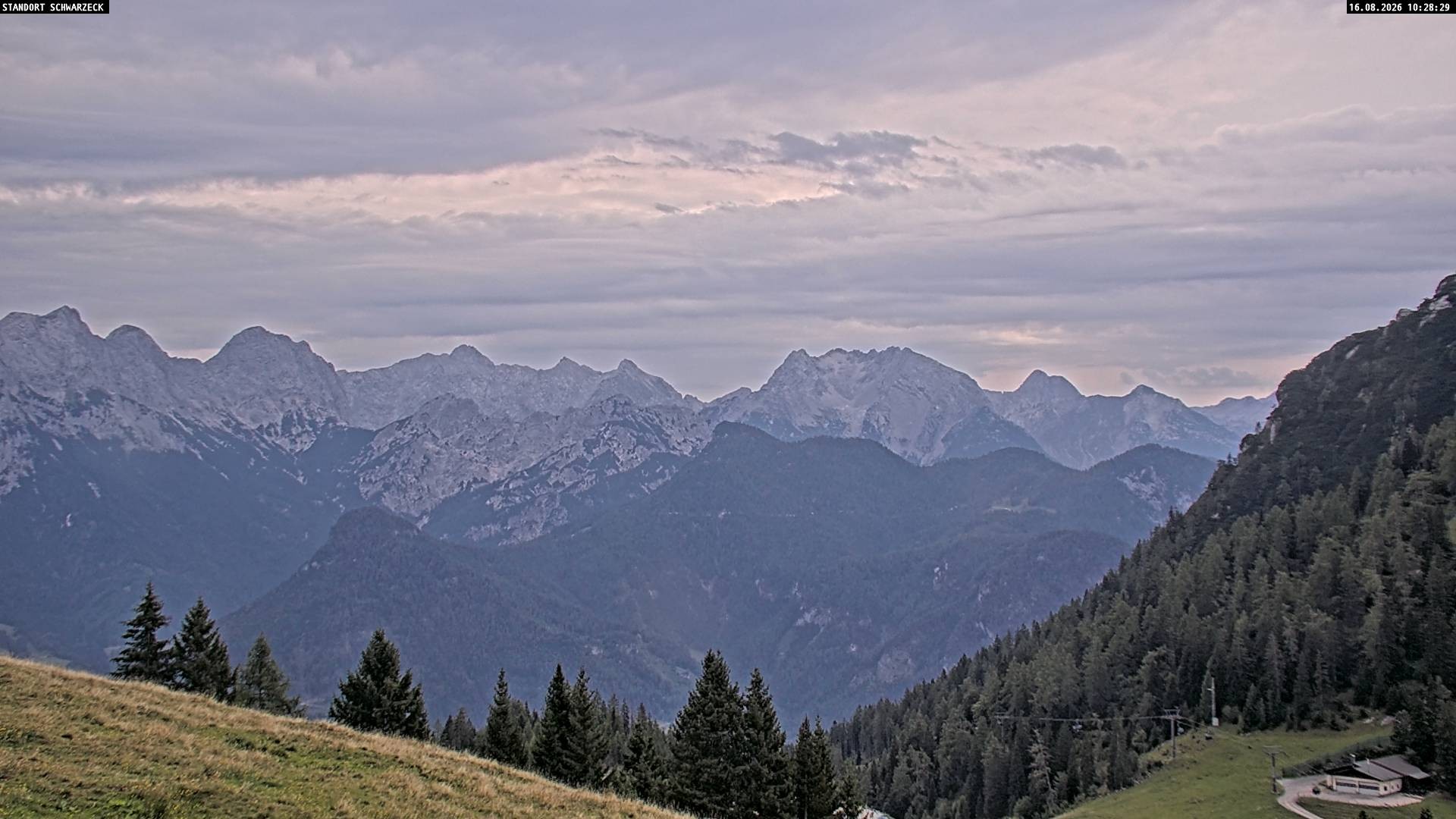 Archived image Webcam Alps of Berchtesgaden from Lofer, Tyrol
