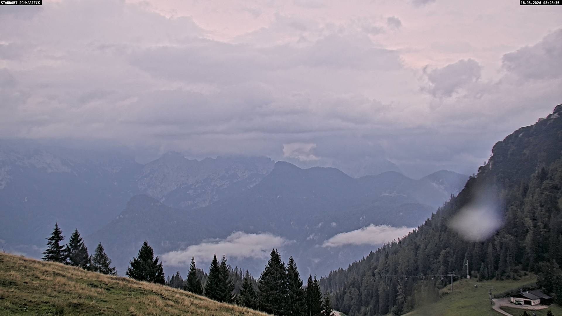Archiv Foto Webcam Blick von Lofer auf die Berchtesgadener Alpen