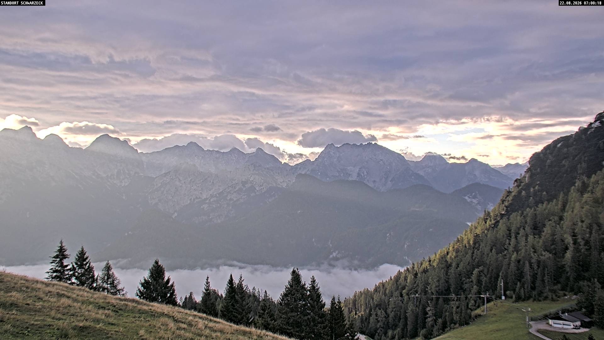 Archiv Foto Webcam Blick von Lofer auf die Berchtesgadener Alpen