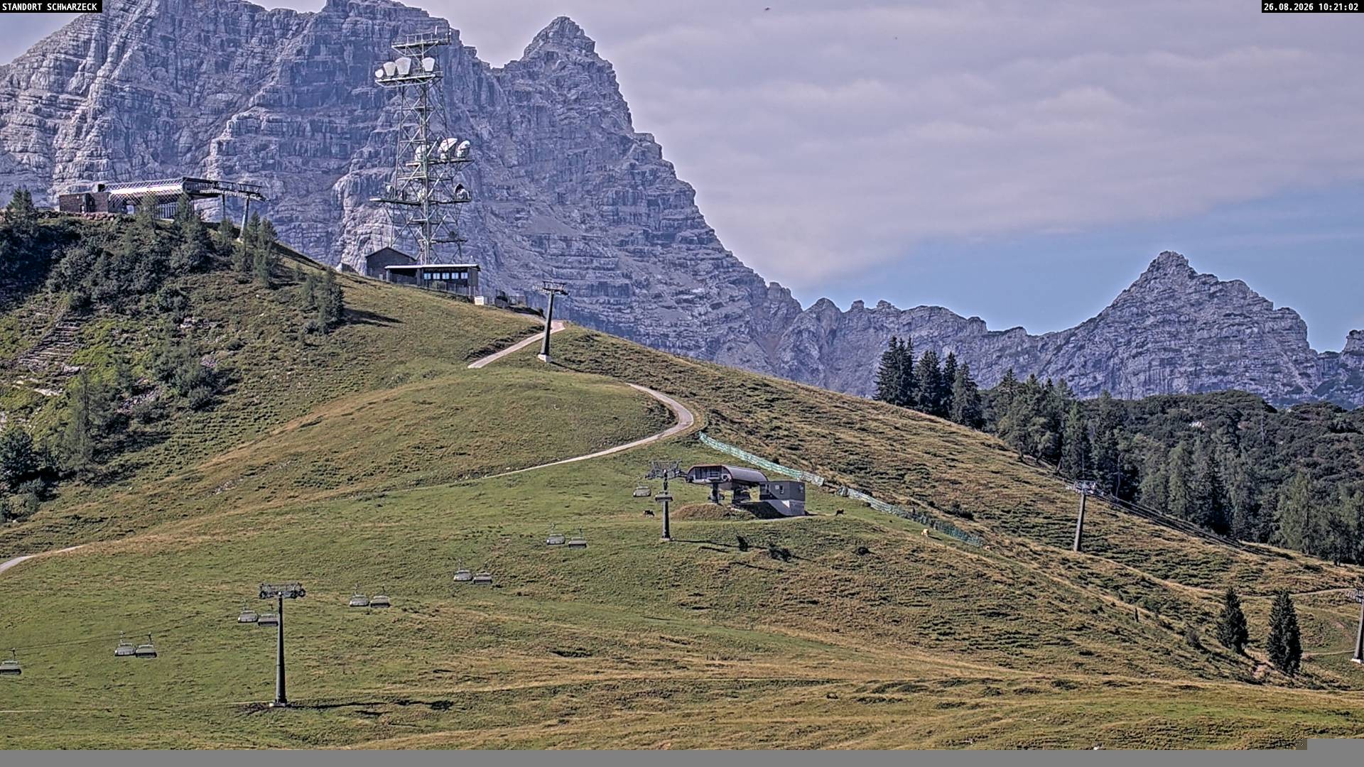 Archiv Foto Webcam Blick von Lofer auf die Berchtesgadener Alpen