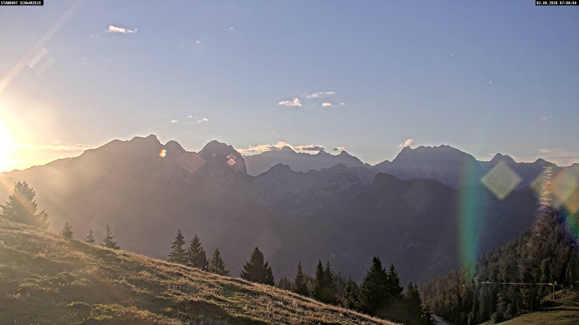 Archiv Foto Webcam Blick von Lofer auf die Berchtesgadener Alpen