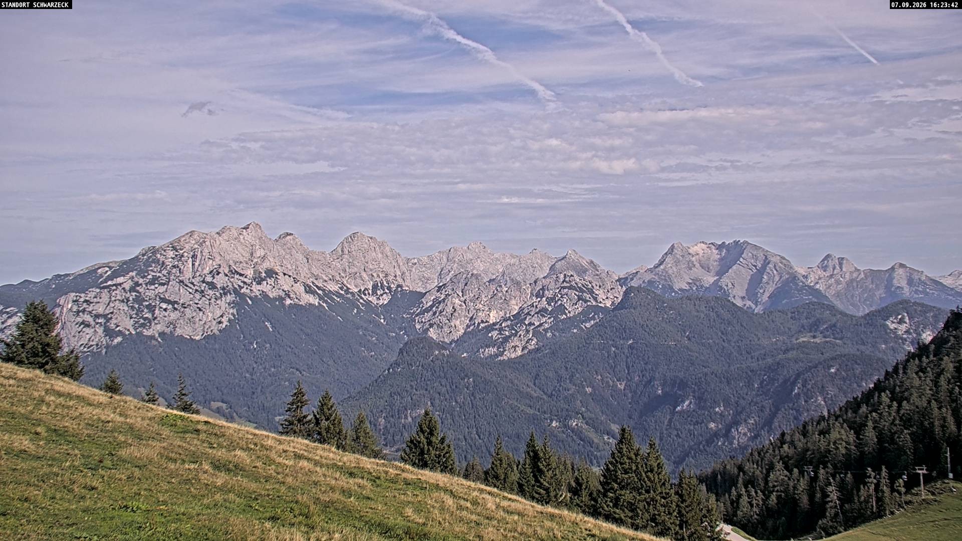 Archiv Foto Webcam Blick von Lofer auf die Berchtesgadener Alpen