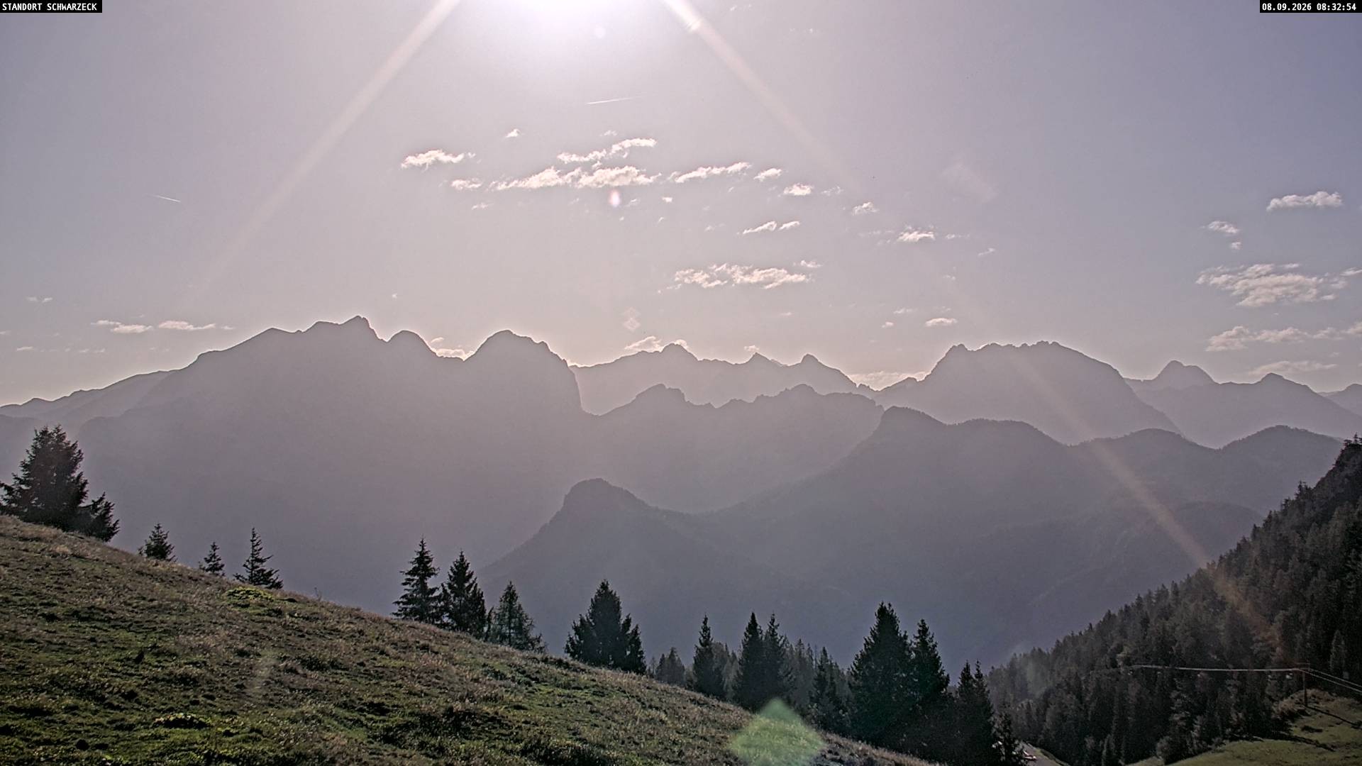 Archiv Foto Webcam Blick von Lofer auf die Berchtesgadener Alpen
