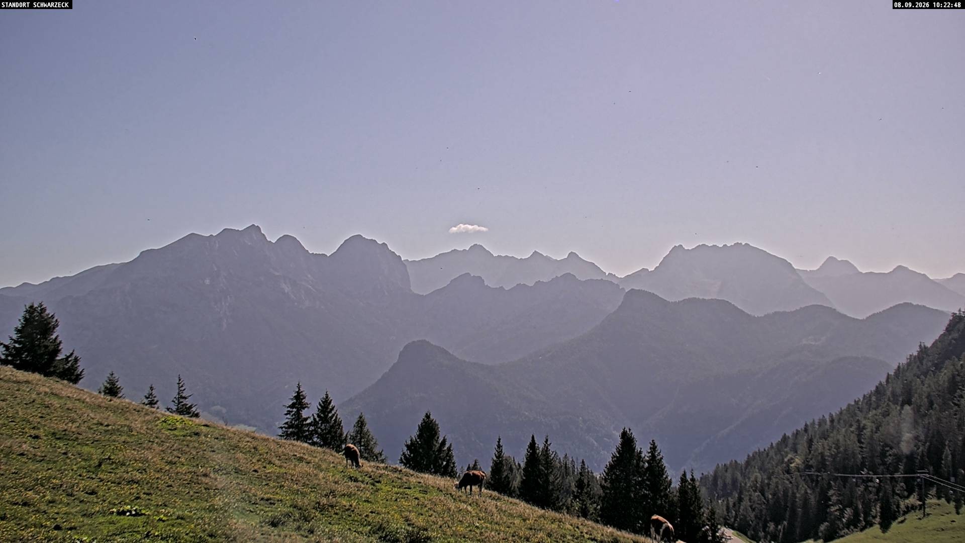 Archiv Foto Webcam Blick von Lofer auf die Berchtesgadener Alpen
