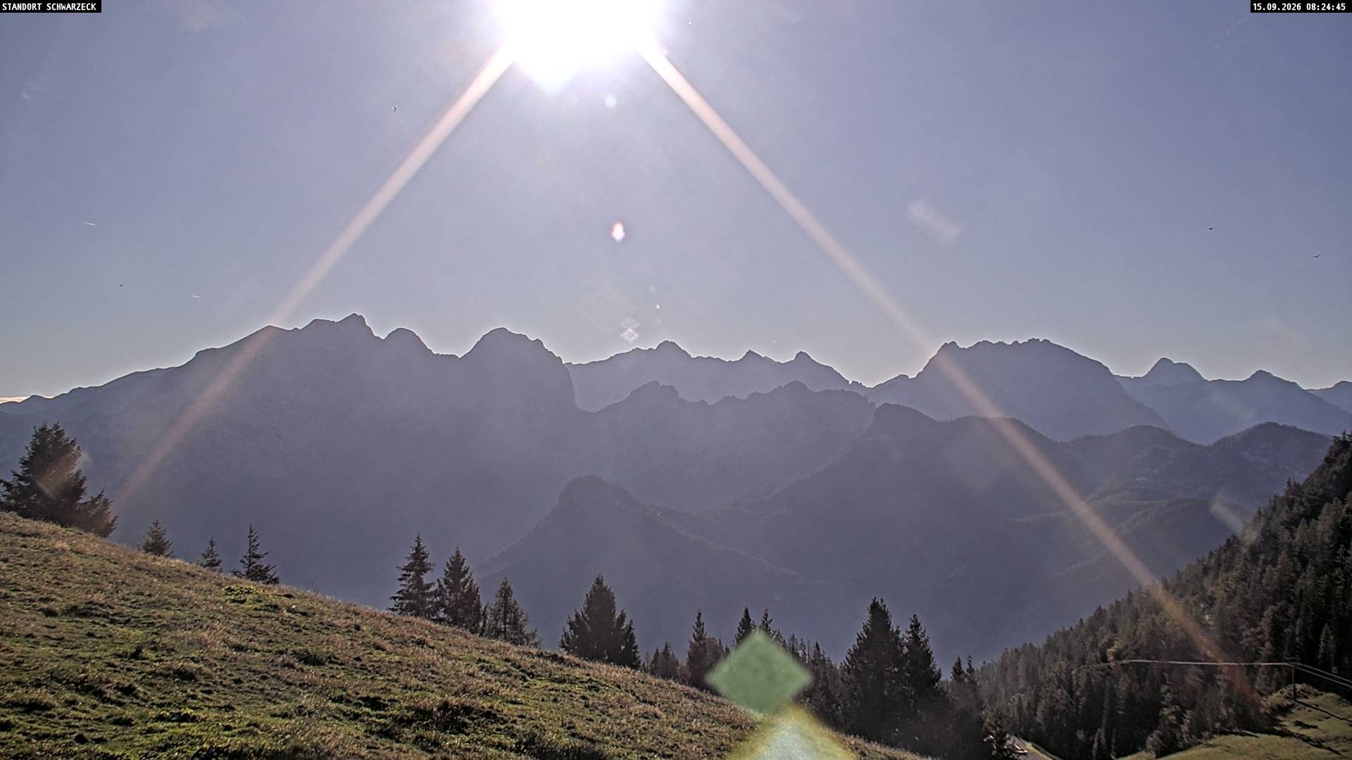 Archiv Foto Webcam Blick von Lofer auf die Berchtesgadener Alpen