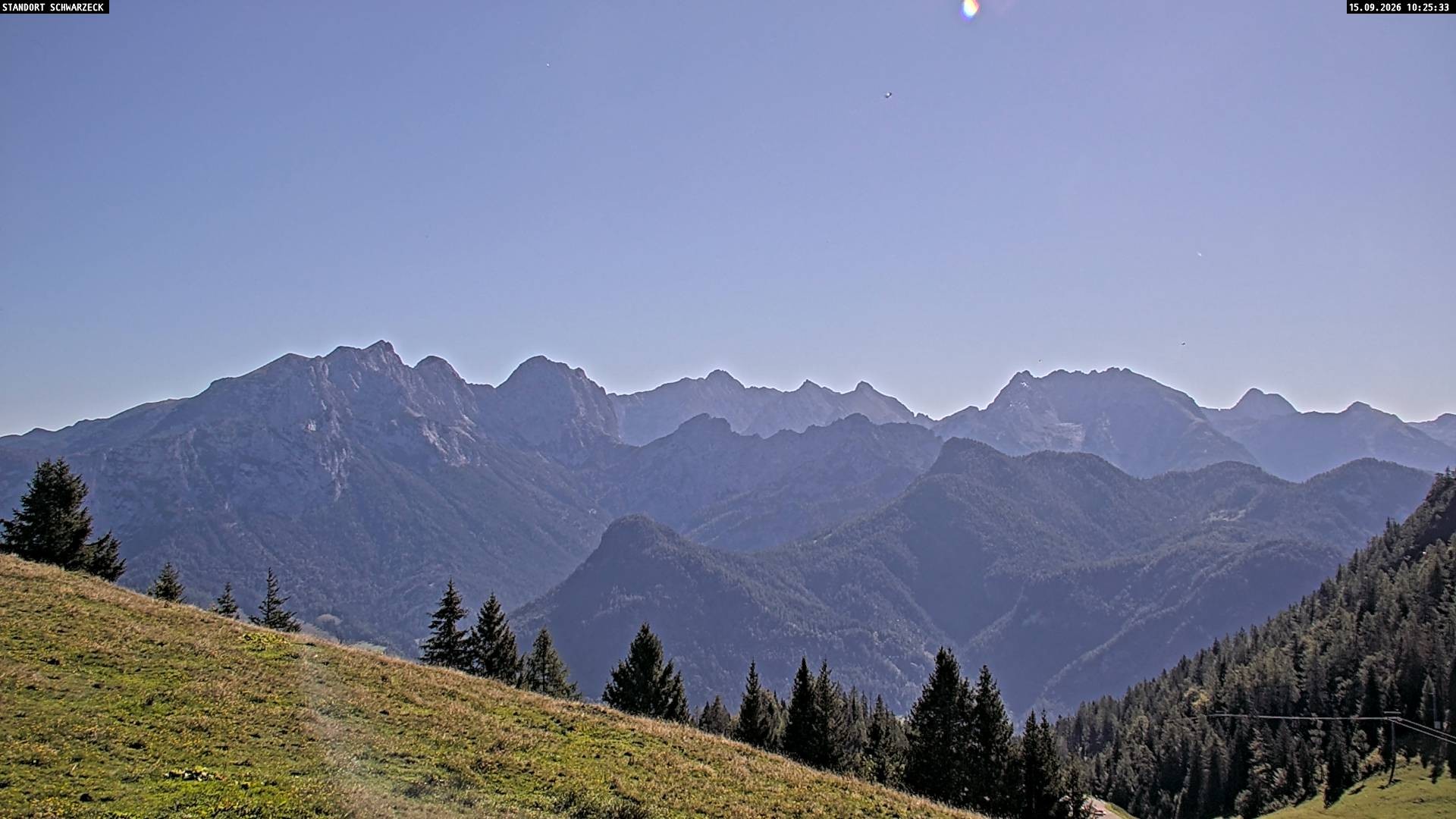Archiv Foto Webcam Blick von Lofer auf die Berchtesgadener Alpen
