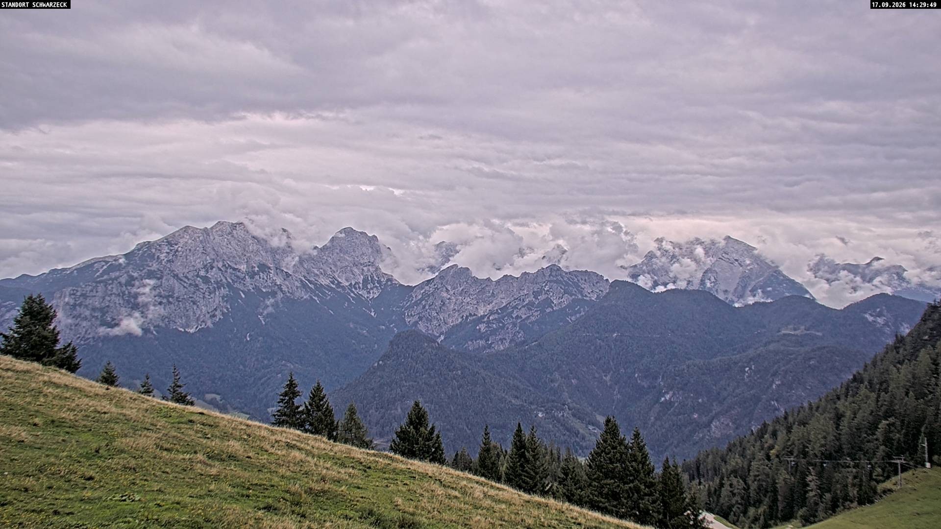 Archived image Webcam Alps of Berchtesgaden from Lofer, Tyrol
