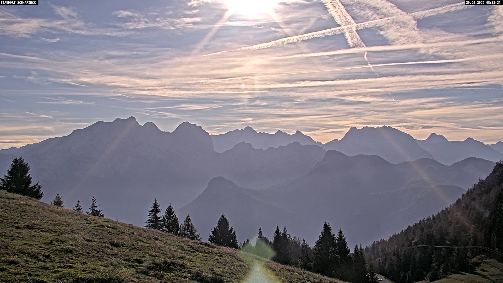 Archiv Foto Webcam Blick von Lofer auf die Berchtesgadener Alpen
