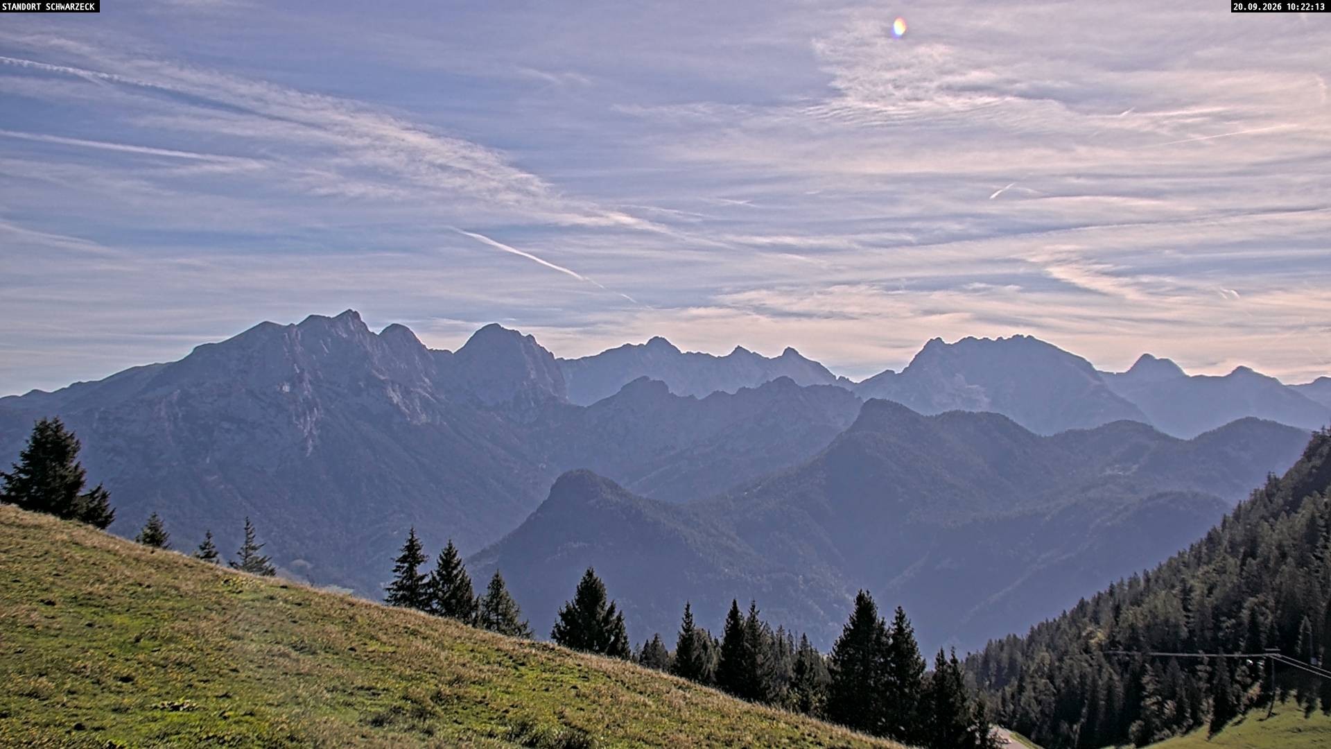 Archiv Foto Webcam Blick von Lofer auf die Berchtesgadener Alpen