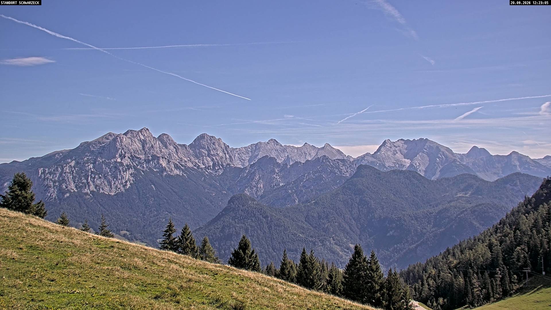 Archiv Foto Webcam Blick von Lofer auf die Berchtesgadener Alpen