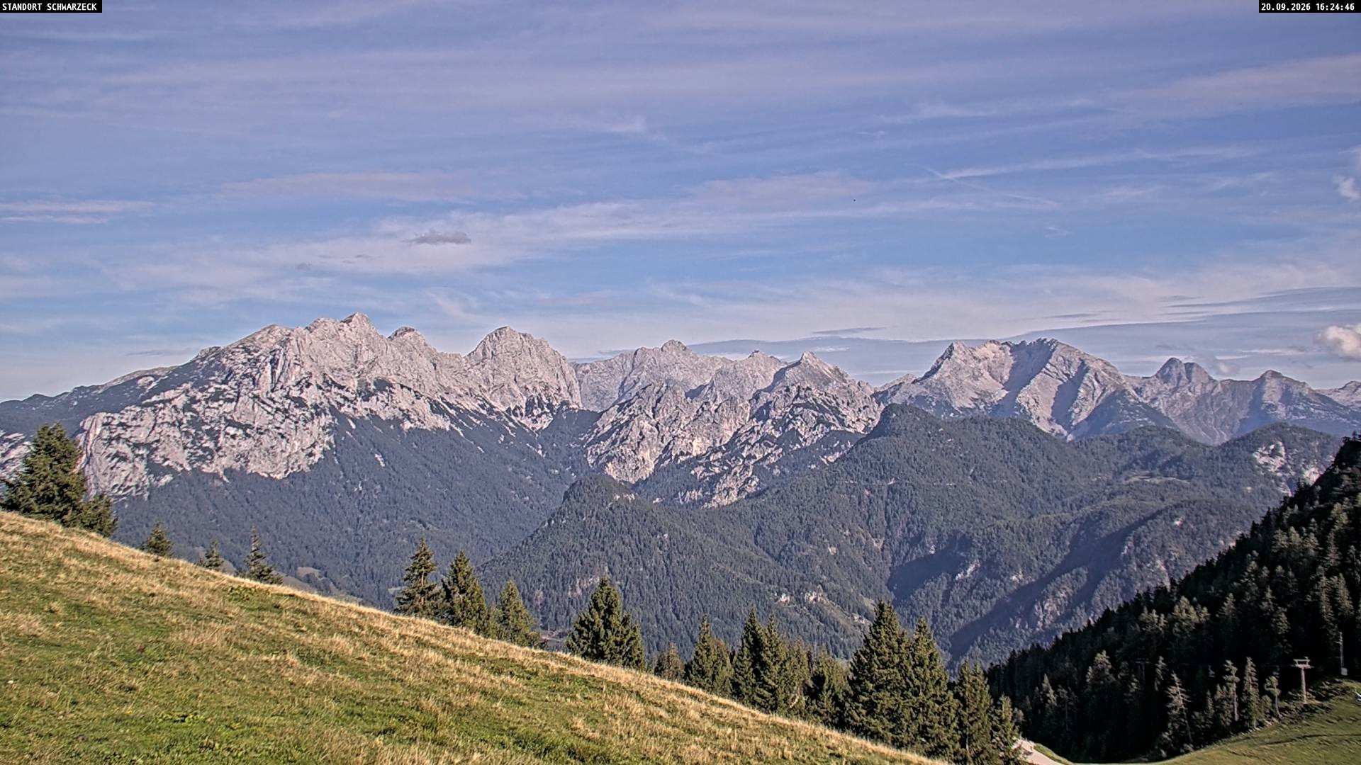 Archiv Foto Webcam Blick von Lofer auf die Berchtesgadener Alpen