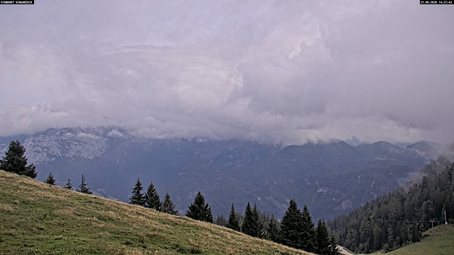 Archiv Foto Webcam Blick von Lofer auf die Berchtesgadener Alpen
