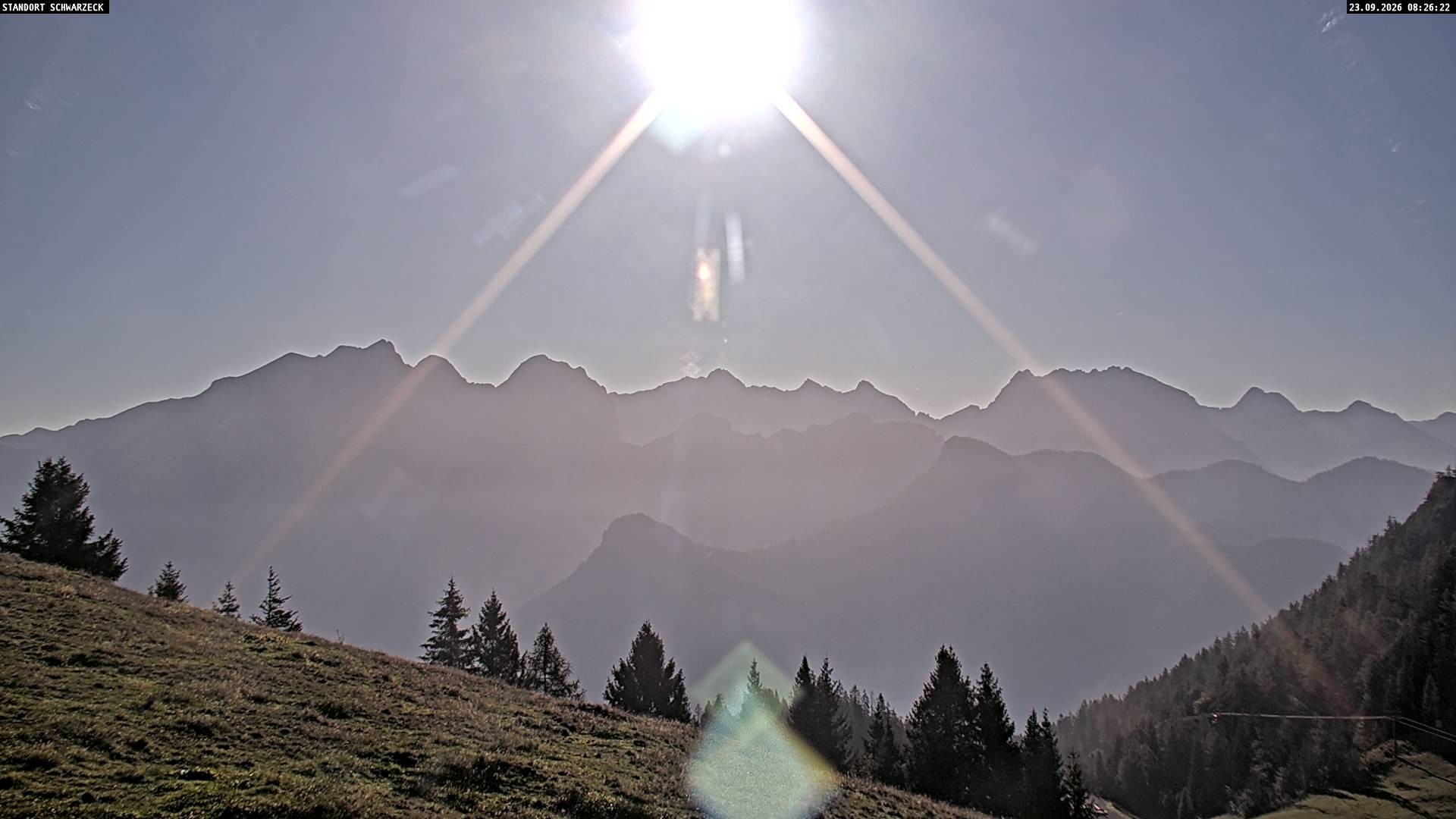 Archiv Foto Webcam Blick von Lofer auf die Berchtesgadener Alpen