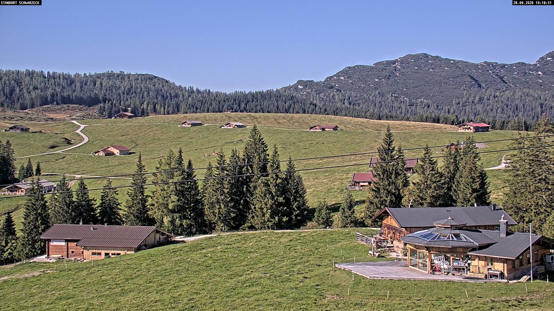 Archiv Foto Webcam Blick von Lofer auf die Berchtesgadener Alpen