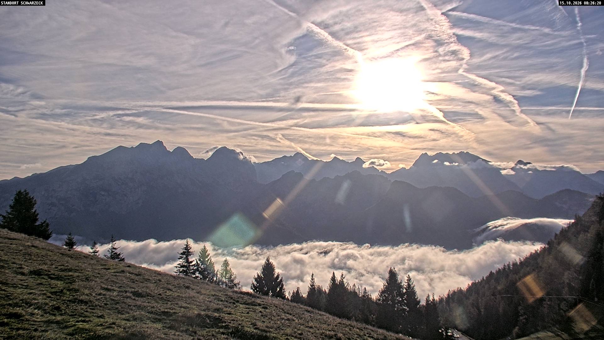 Archiv Foto Webcam Blick von Lofer auf die Berchtesgadener Alpen
