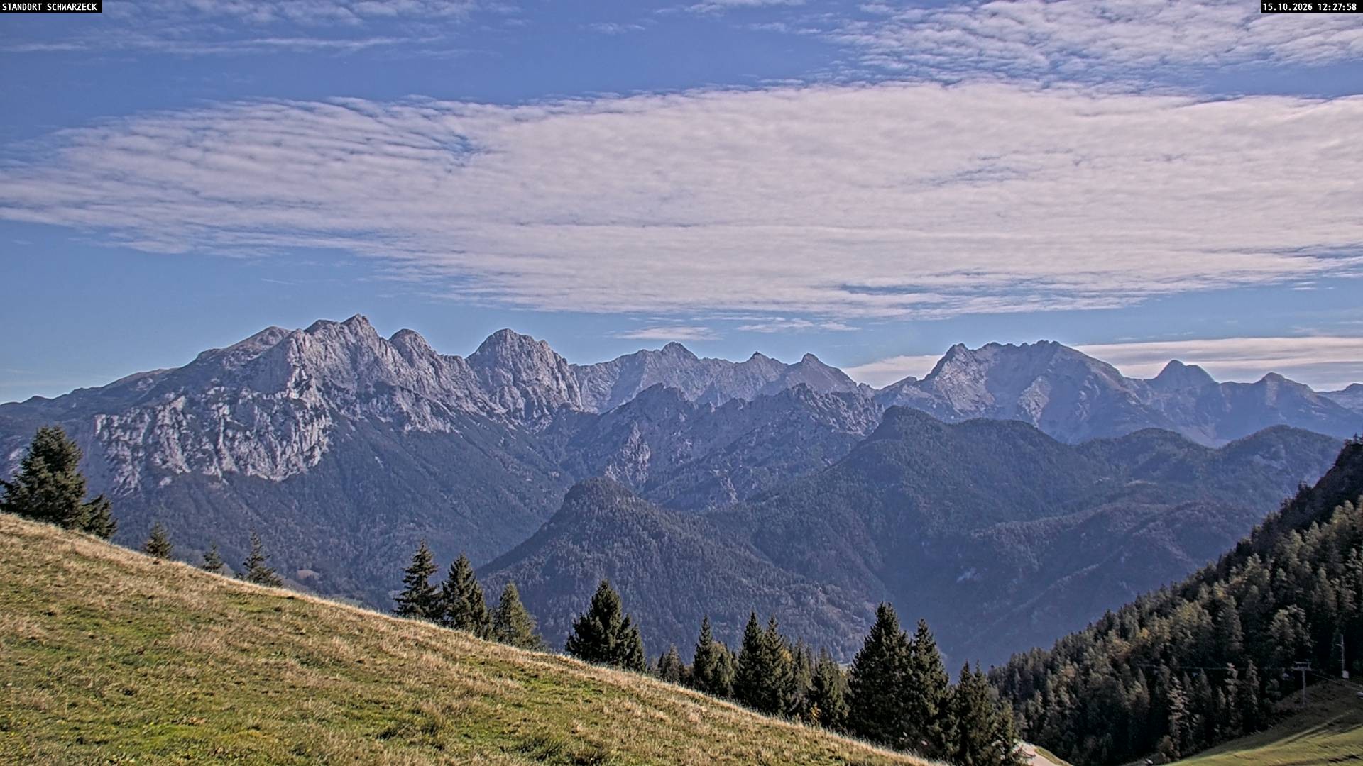 Archiv Foto Webcam Blick von Lofer auf die Berchtesgadener Alpen