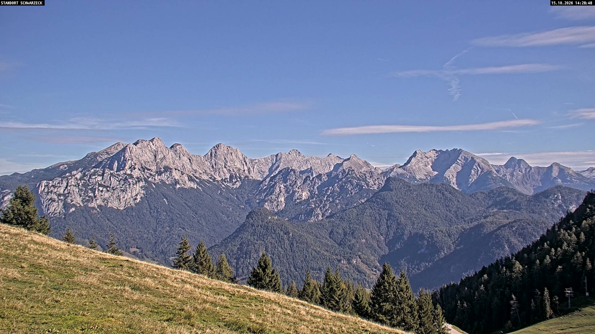 Archiv Foto Webcam Blick von Lofer auf die Berchtesgadener Alpen