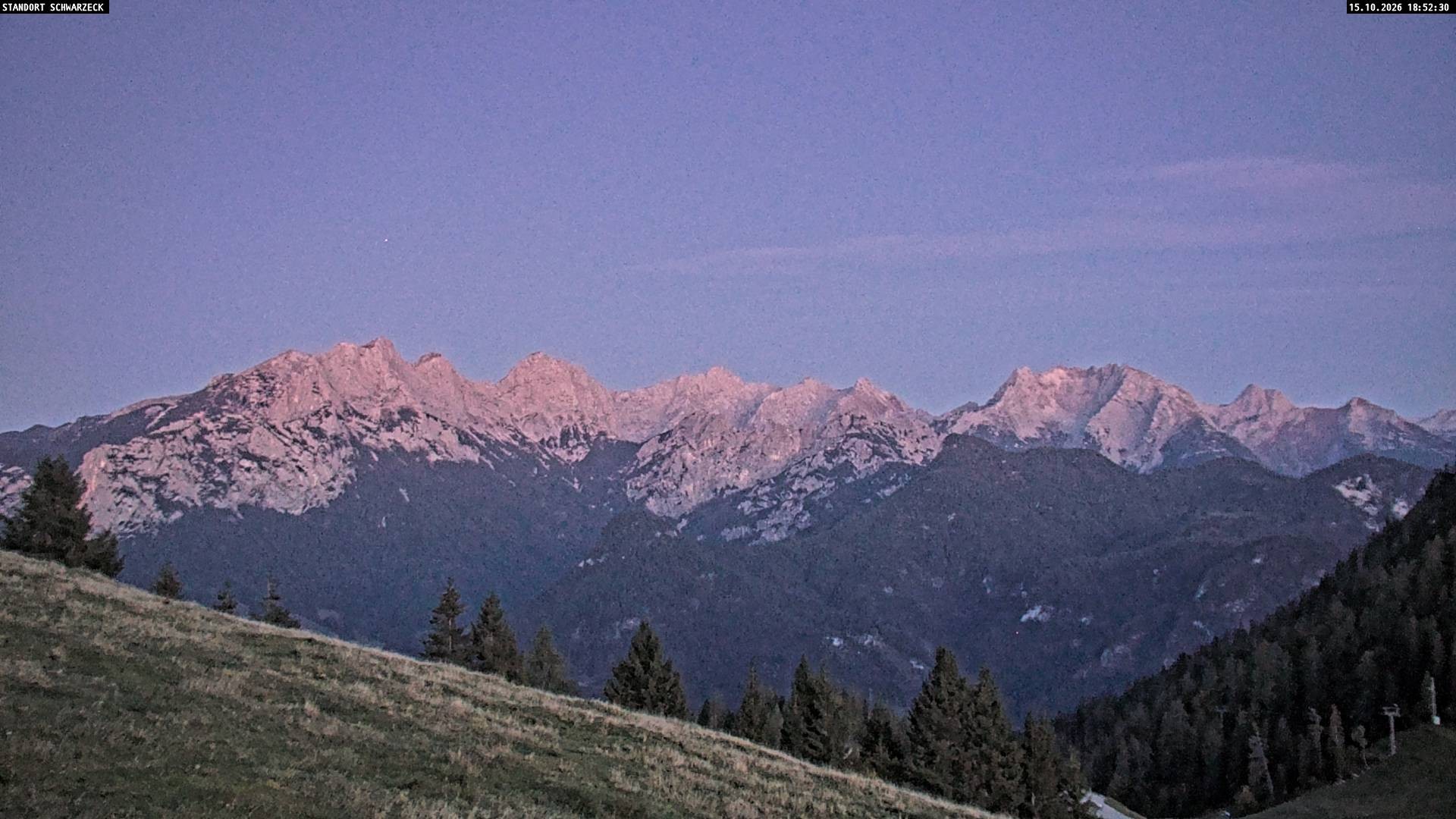 Archiv Foto Webcam Blick von Lofer auf die Berchtesgadener Alpen