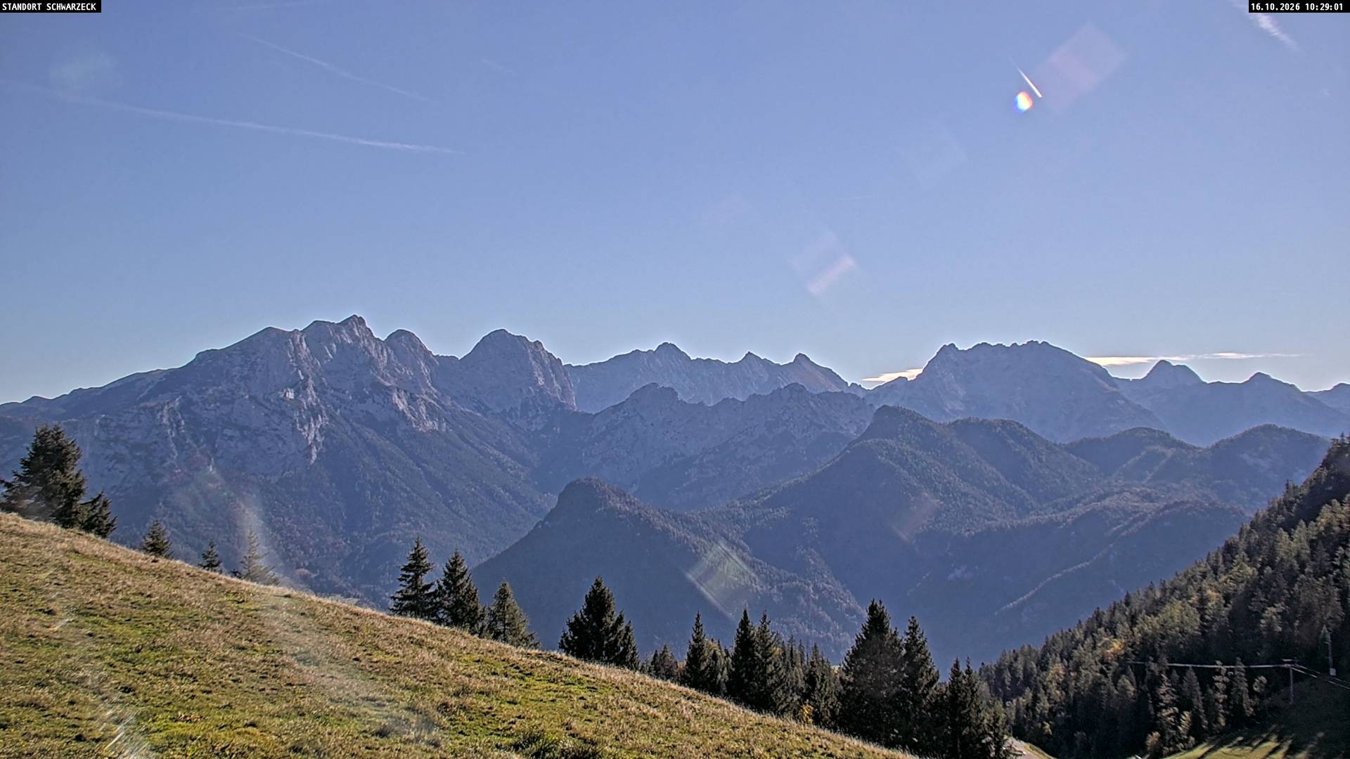 Archiv Foto Webcam Blick von Lofer auf die Berchtesgadener Alpen