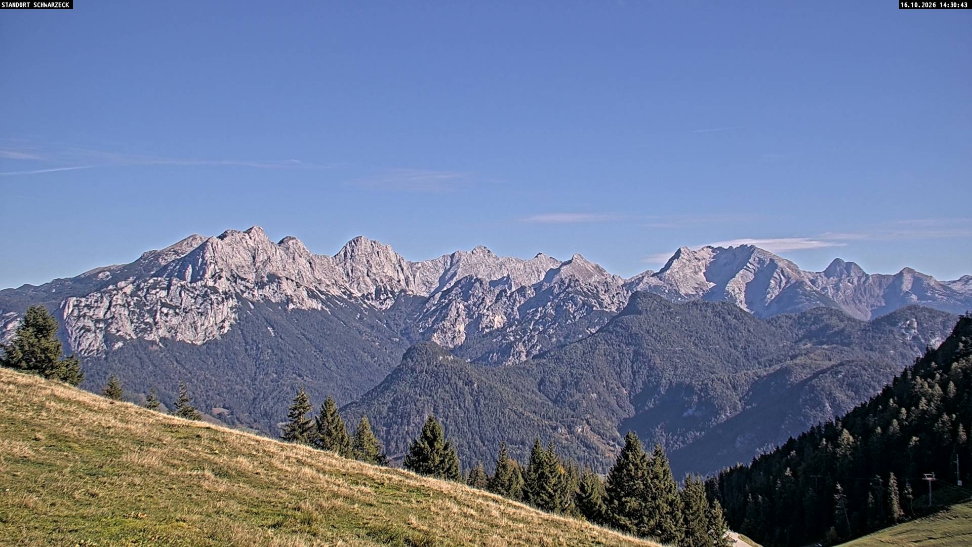 Archiv Foto Webcam Blick von Lofer auf die Berchtesgadener Alpen