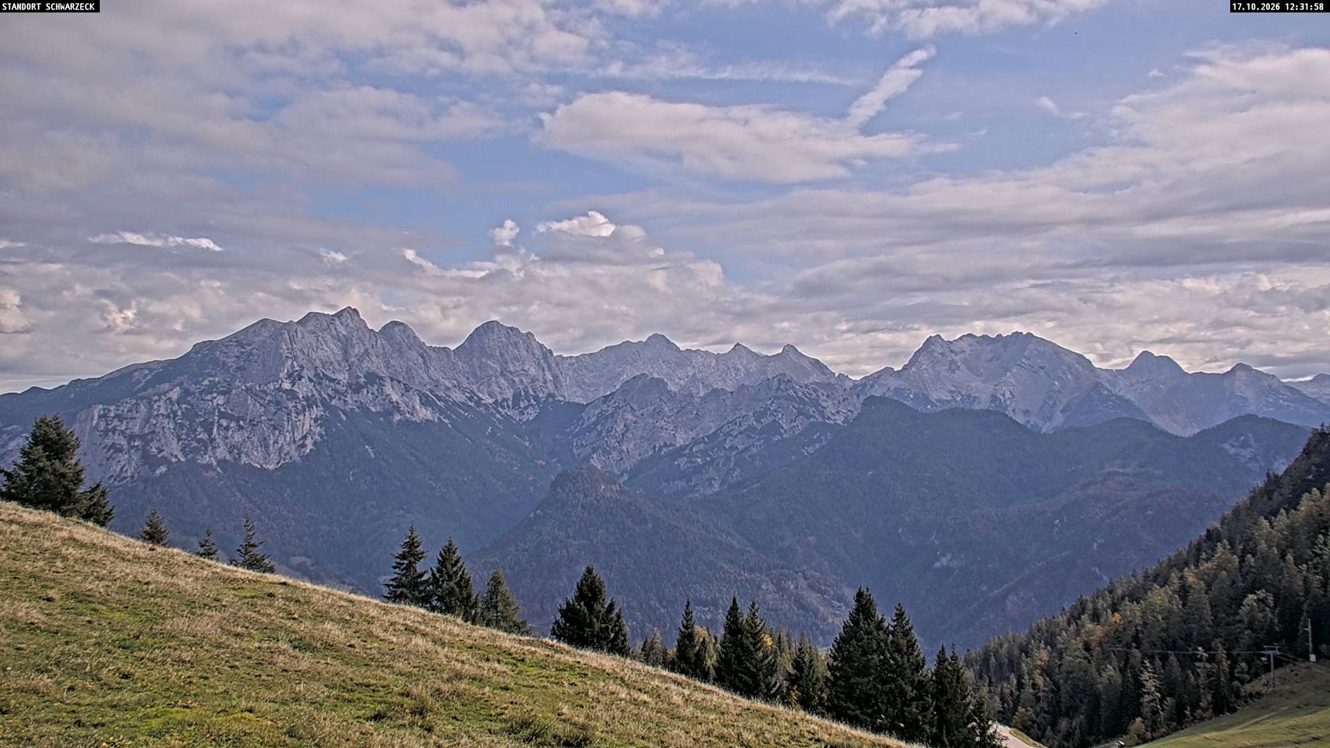 Archiv Foto Webcam Blick von Lofer auf die Berchtesgadener Alpen
