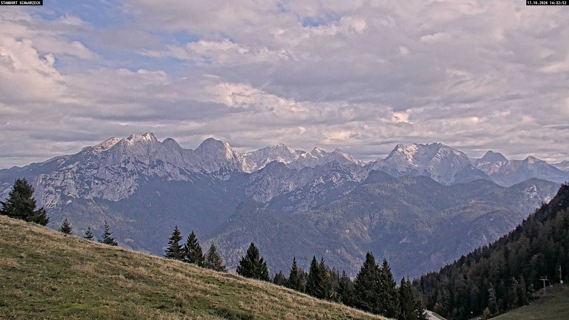 Archiv Foto Webcam Blick von Lofer auf die Berchtesgadener Alpen