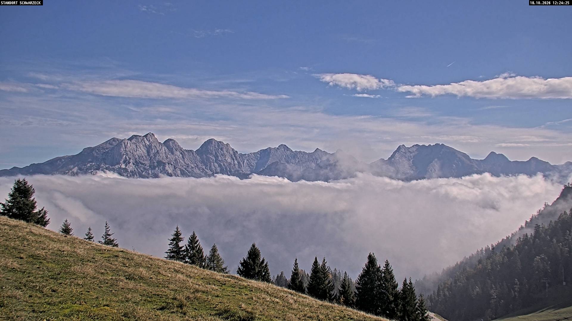Archiv Foto Webcam Blick von Lofer auf die Berchtesgadener Alpen