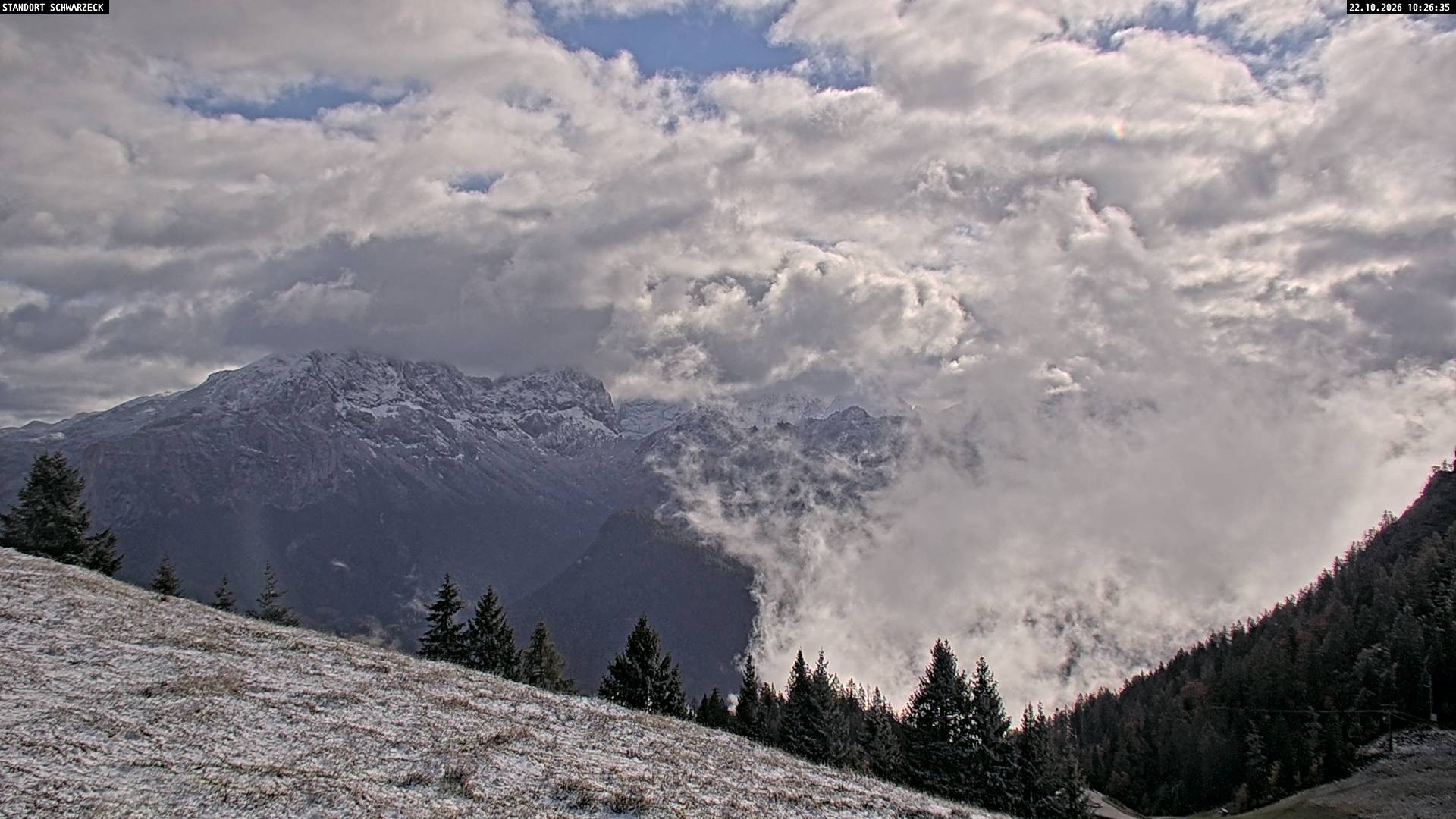 Archived image Webcam Alps of Berchtesgaden from Lofer, Tyrol