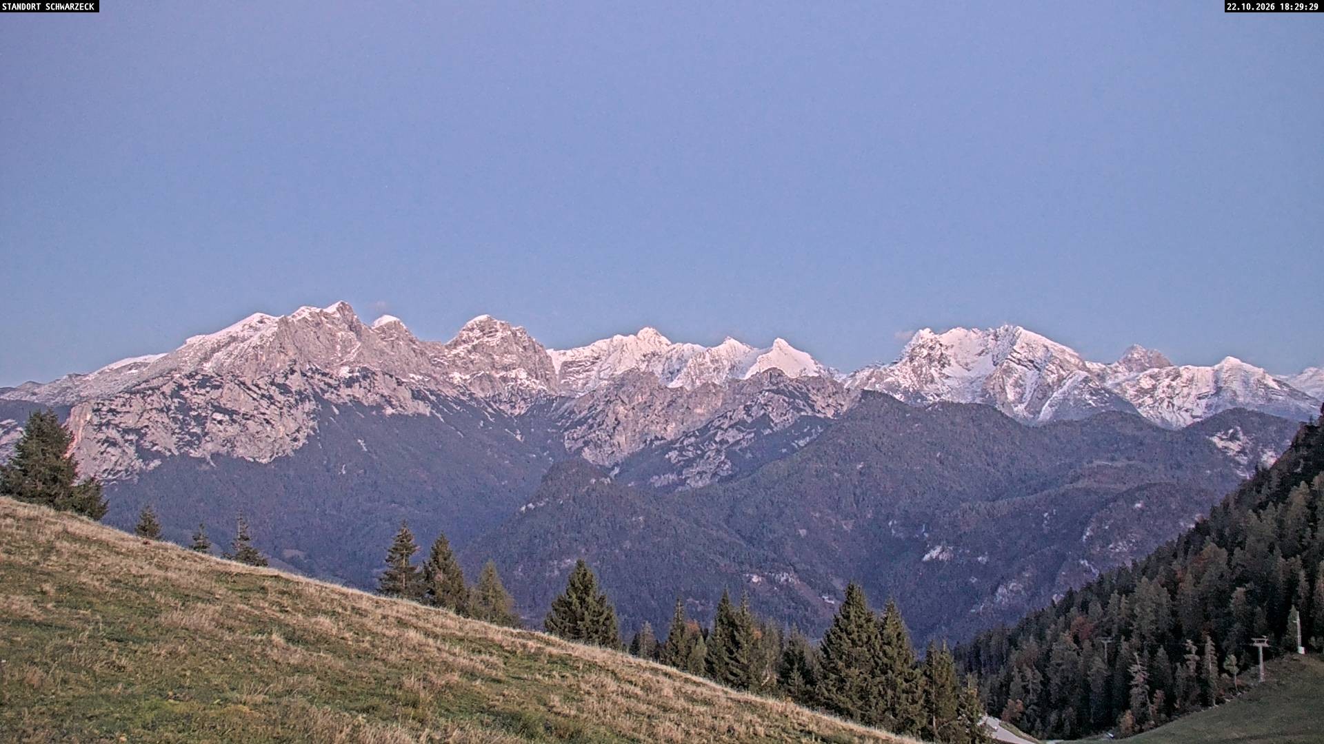 Archiv Foto Webcam Blick von Lofer auf die Berchtesgadener Alpen