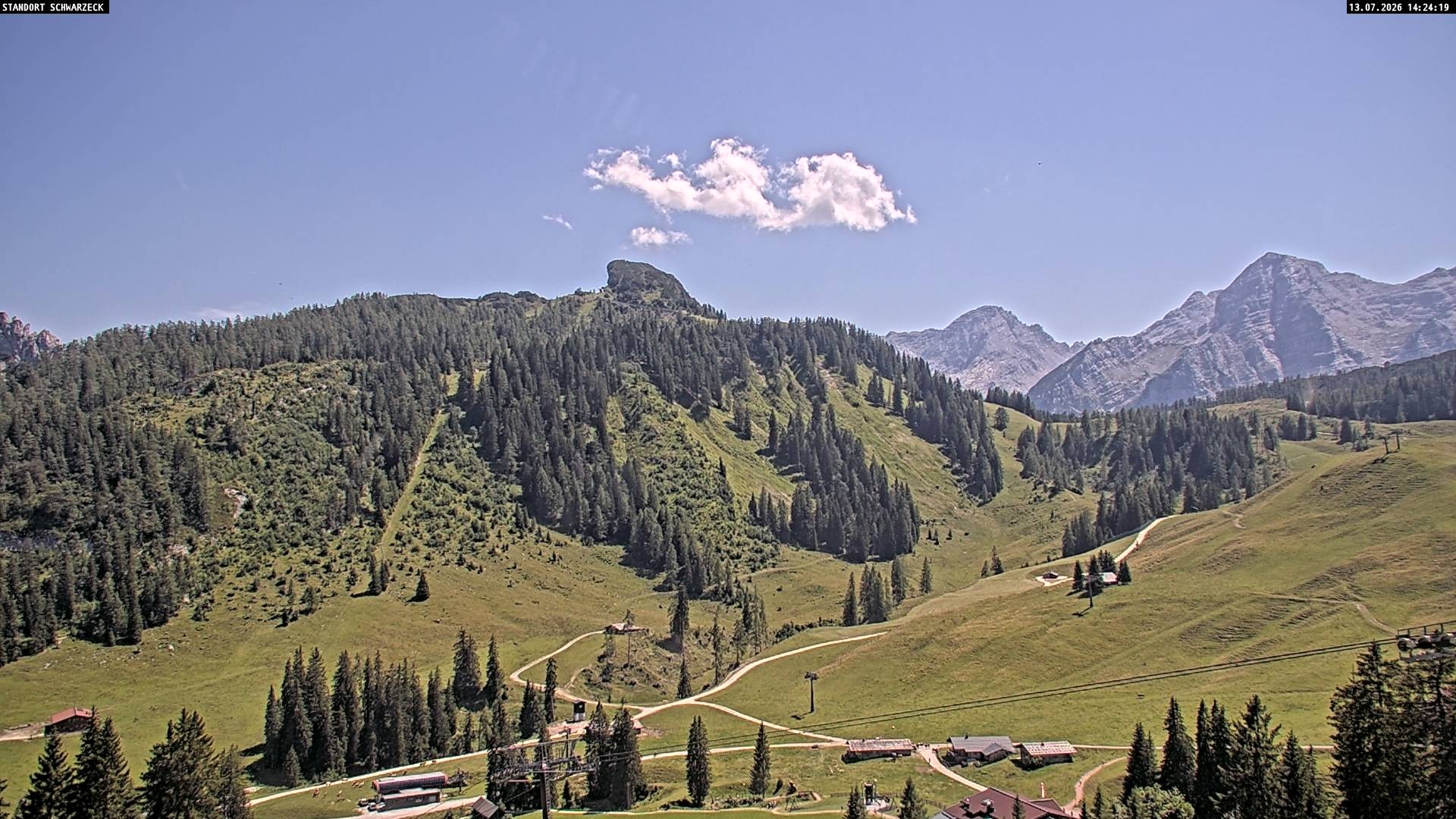 Archiv Foto Webcam Grubhörndl, Loferer Alm