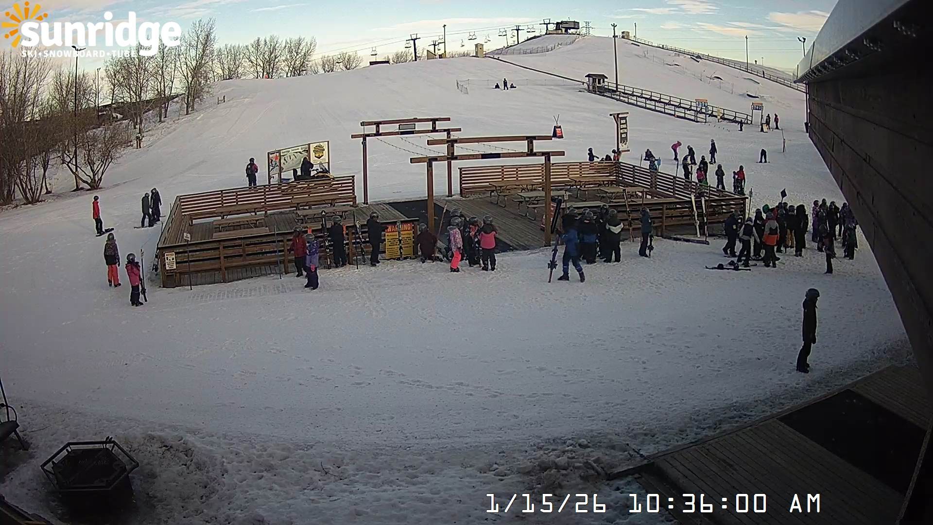 Archiv Foto Webcam Bunny Hill (Skigebiet Sunridge, Alberta)