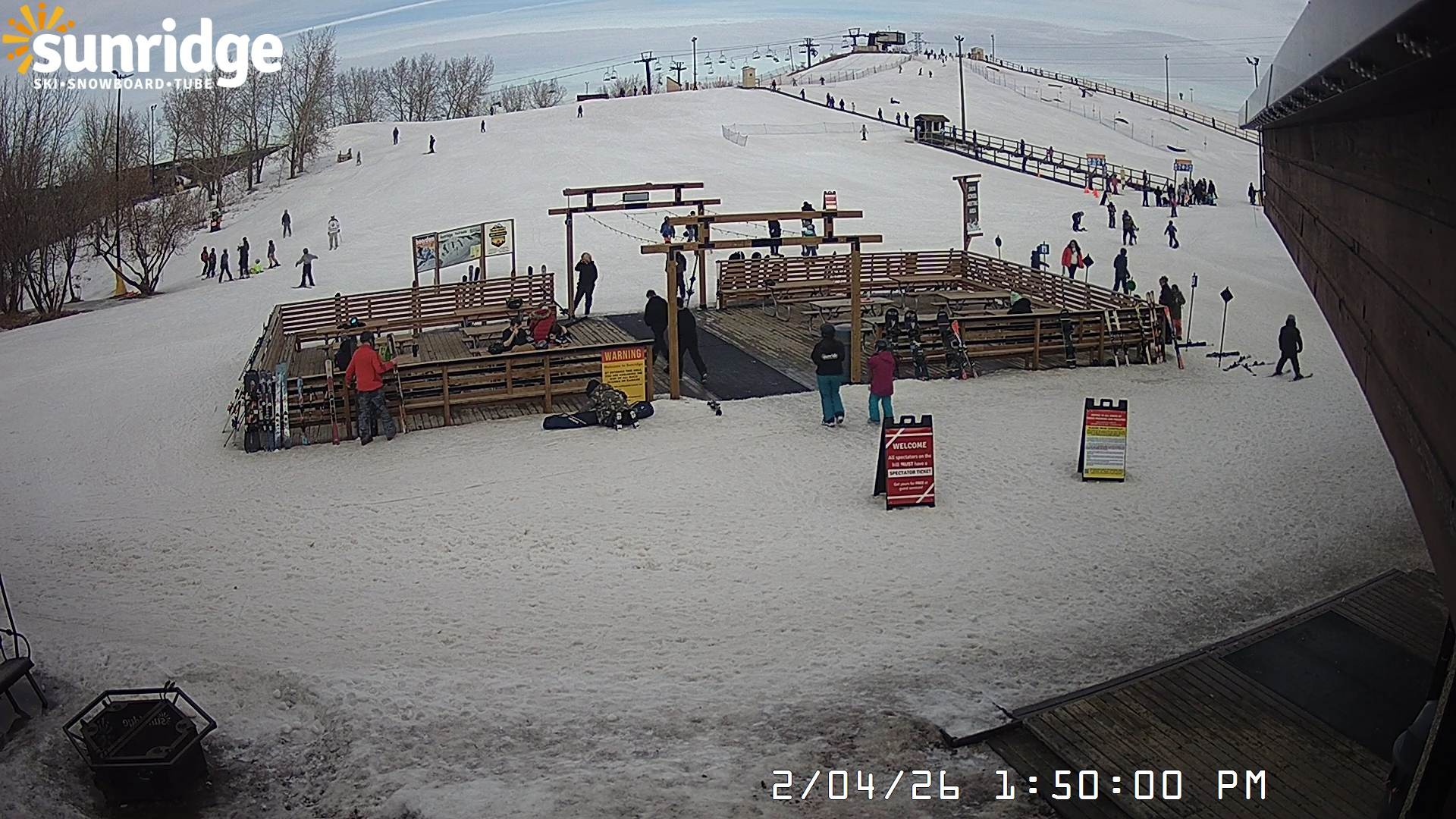 Archiv Foto Webcam Bunny Hill (Skigebiet Sunridge, Alberta)