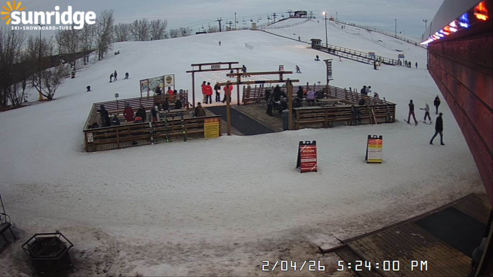 Archiv Foto Webcam Bunny Hill (Skigebiet Sunridge, Alberta)