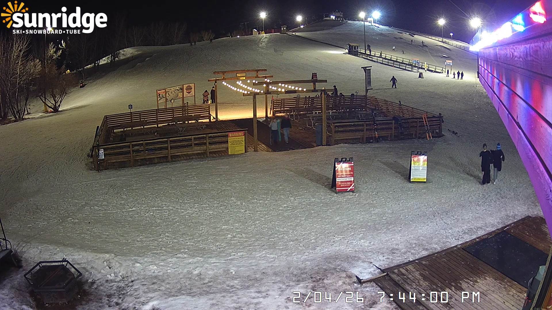 Archiv Foto Webcam Bunny Hill (Skigebiet Sunridge, Alberta)