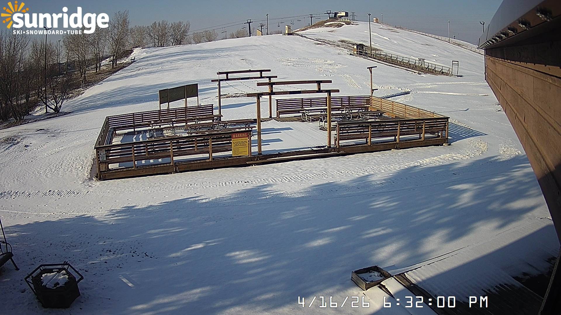 Archiv Foto Webcam Bunny Hill (Skigebiet Sunridge, Alberta)