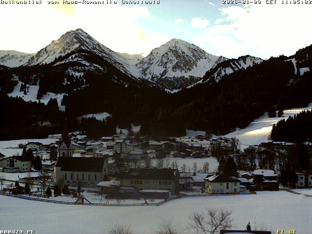 Archiv Foto Webcam Schattwald: Haus Romantika