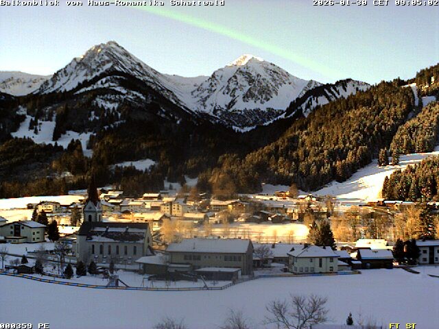 Archived image Webcam Schattwald: Vacation rental Haus Romantika