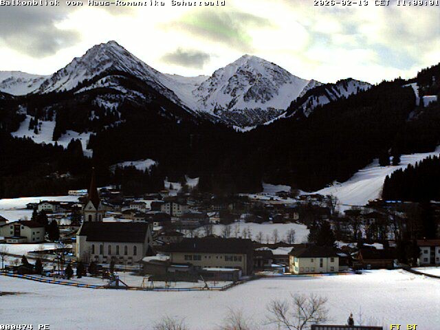 Archived image Webcam Schattwald: Vacation rental Haus Romantika