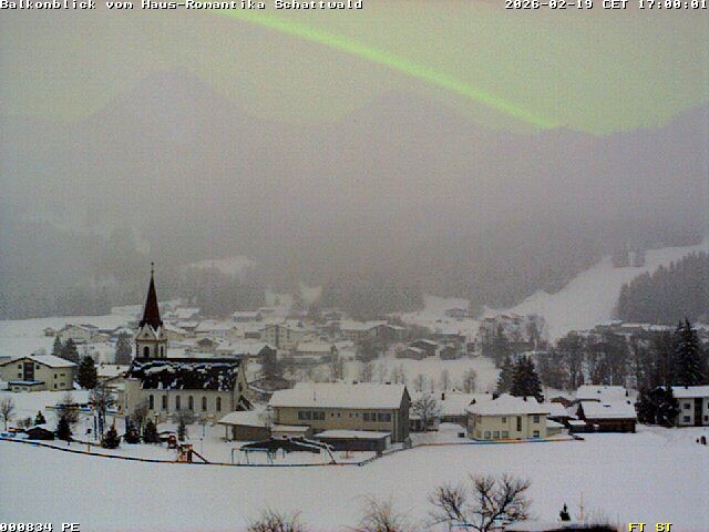 Archived image Webcam Schattwald: Vacation rental Haus Romantika