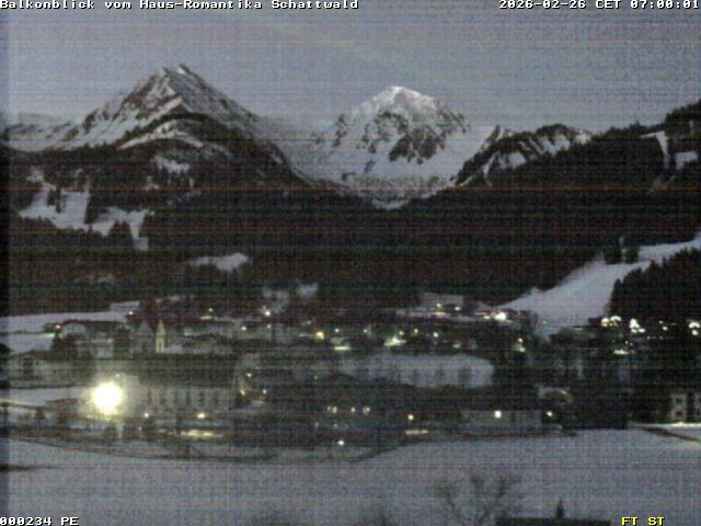 Archived image Webcam Schattwald: Vacation rental Haus Romantika