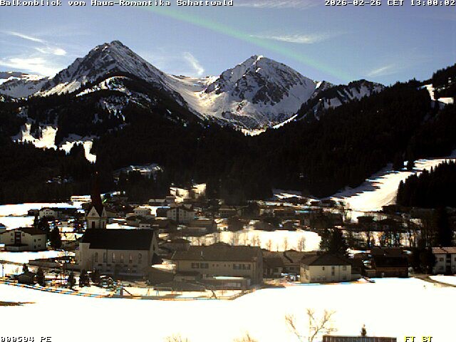 Archived image Webcam Schattwald: Vacation rental Haus Romantika