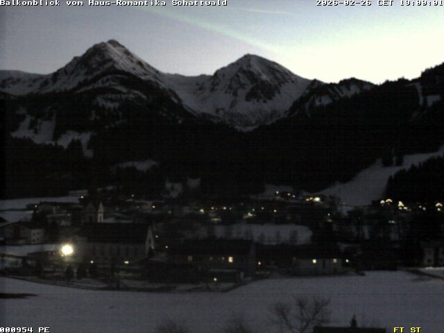 Archived image Webcam Schattwald: Vacation rental Haus Romantika