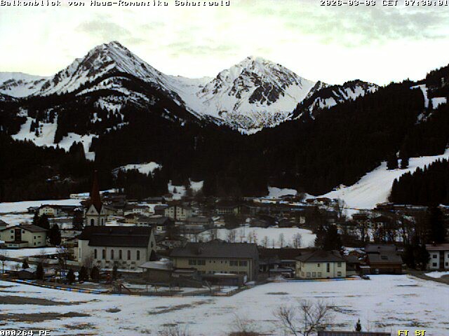 Archived image Webcam Schattwald: Vacation rental Haus Romantika