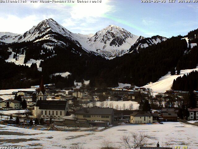 Archived image Webcam Schattwald: Vacation rental Haus Romantika