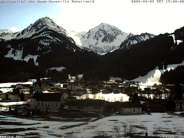 Archived image Webcam Schattwald: Vacation rental Haus Romantika